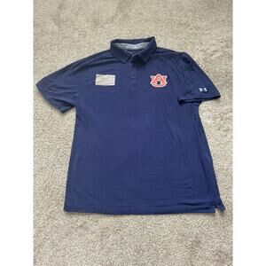Auburn Tigers Polo Men’s Extra Large Under Armour Blue Military Appreciation